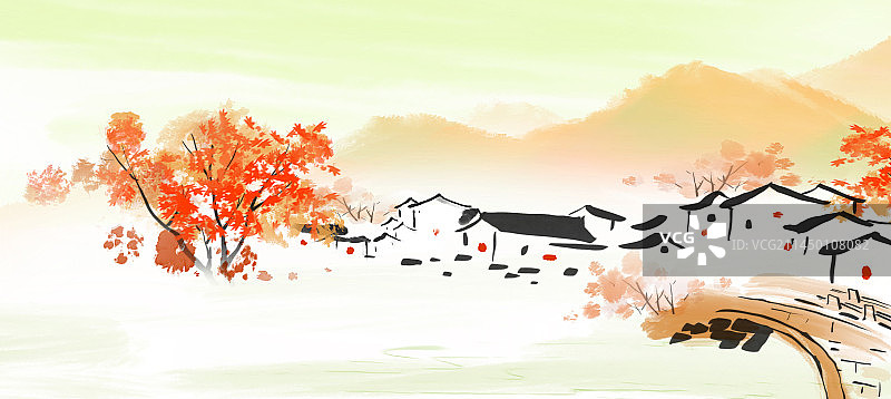 美丽的秋天的图片素材