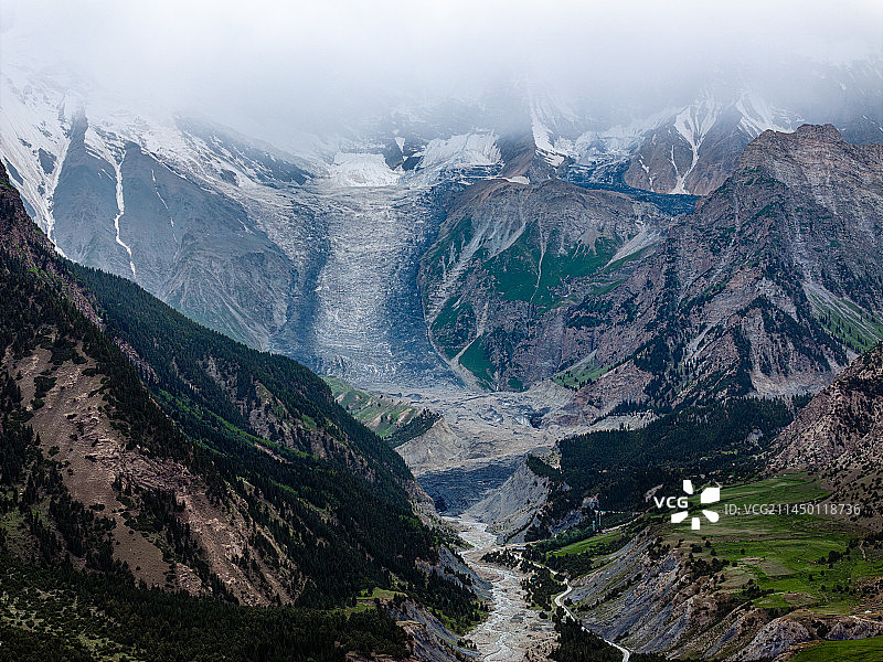 克州冰川公园图片素材