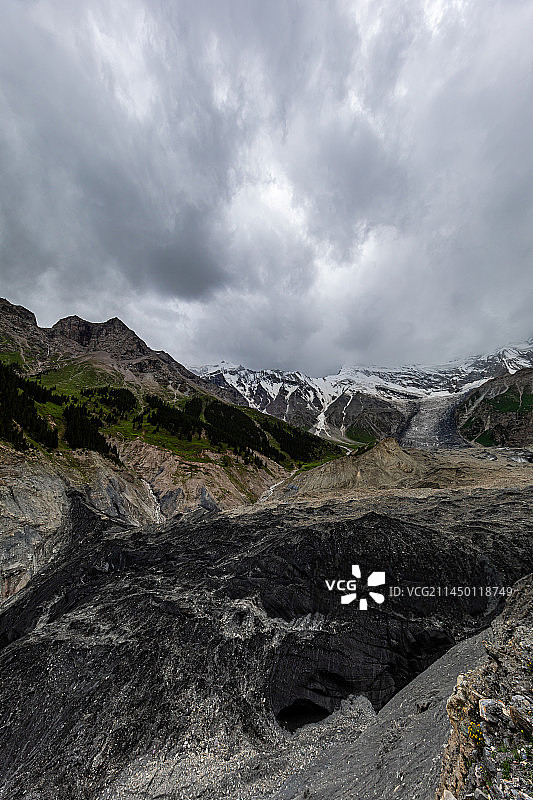 克州冰川公园图片素材