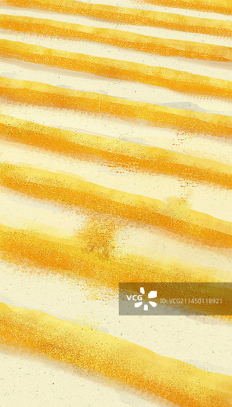 晒在地上的稻谷 插画背景图片素材