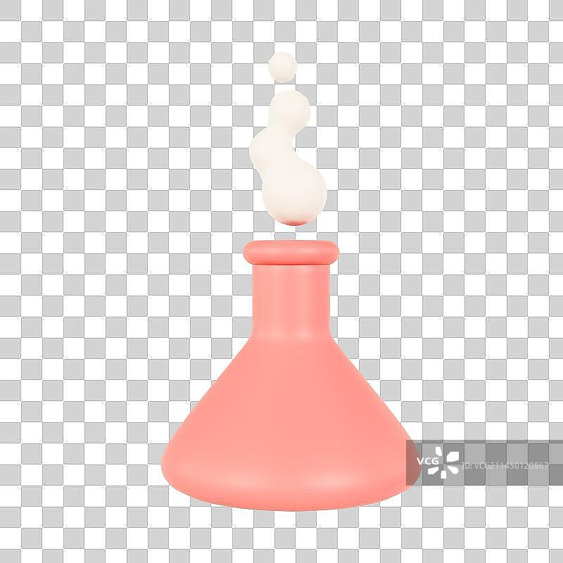 3D立体化学制剂烧杯实验用品元素图片素材