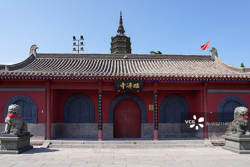 河北省 正定县 正定古城 临济寺 澄灵塔图片素材