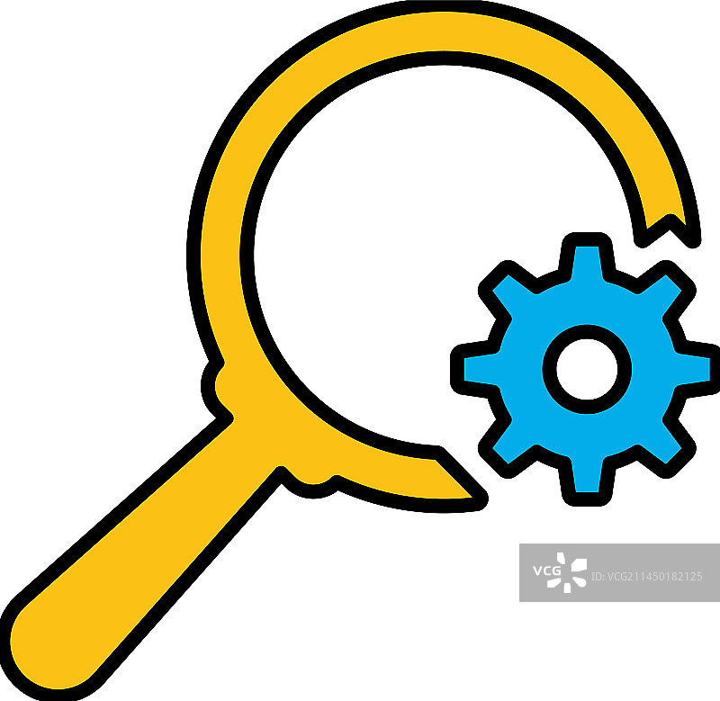 SEO设置扁平图标图片素材