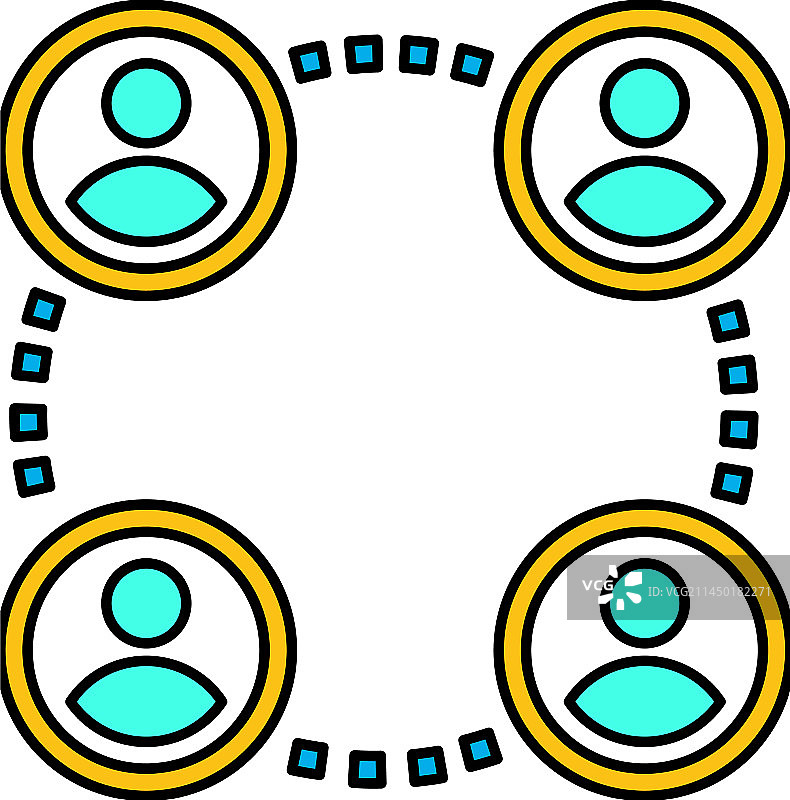 团队连接图标图片素材