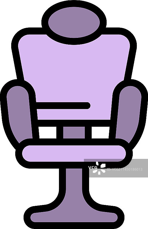 舒适扶手椅扁平图标图片素材