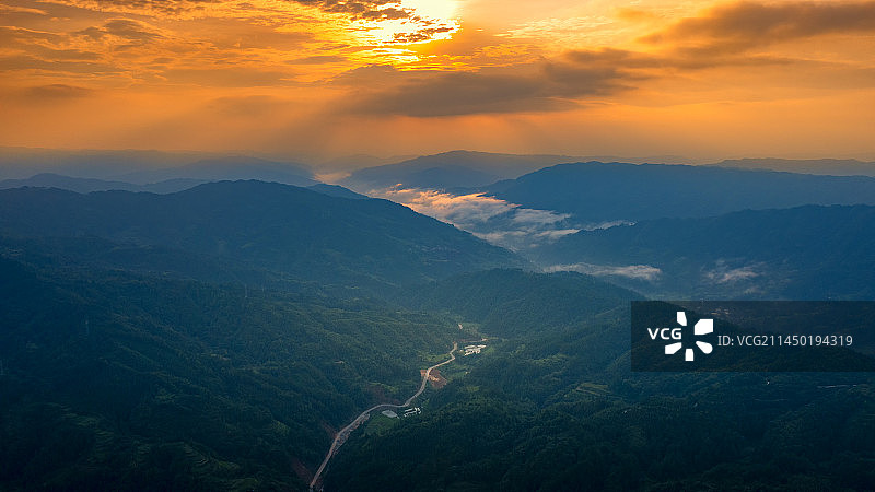 贵州榕江县大利侗寨风光图片素材