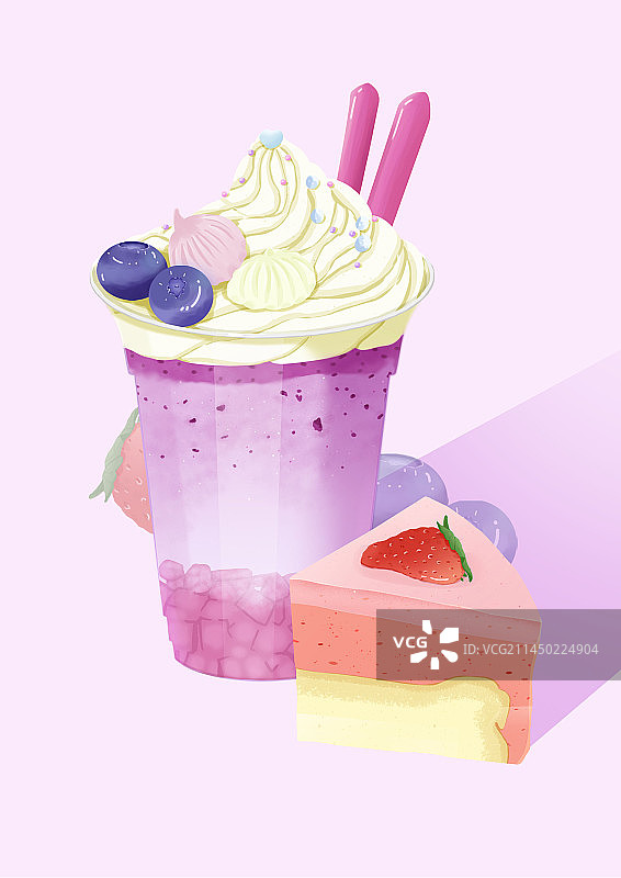 甜品插画图片素材