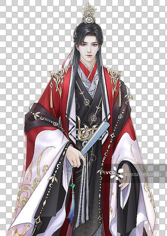 立绘古风 帅气红衣公子图片素材