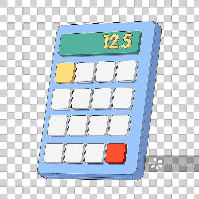 卡通扁平风格计算器图片素材
