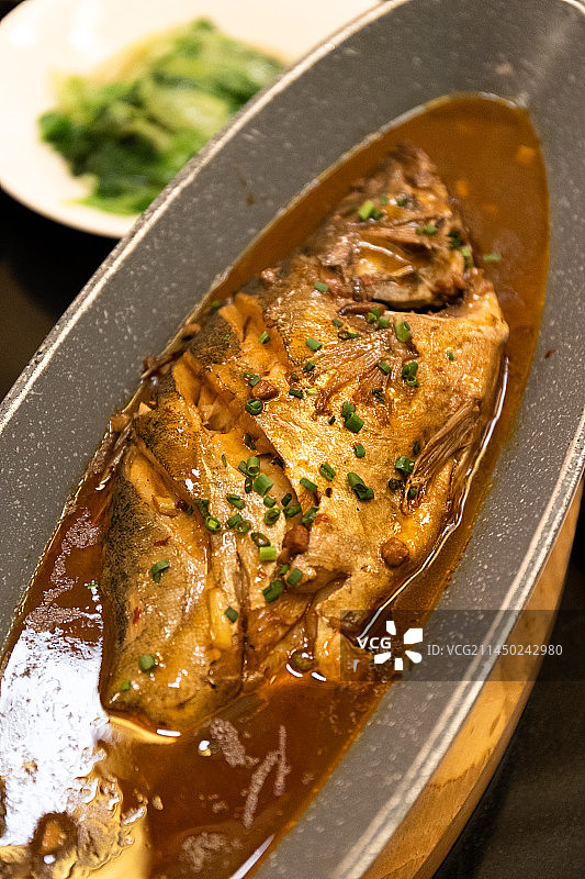 安徽黄山红烧臭鳜鱼图片素材