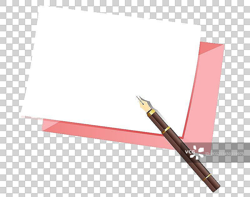 钢笔信纸图片素材