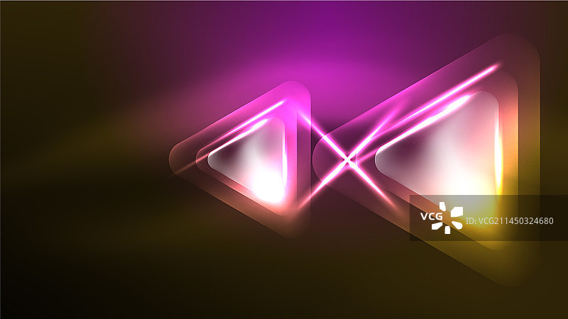 数字霓虹灯抽象背景三角形和图片素材