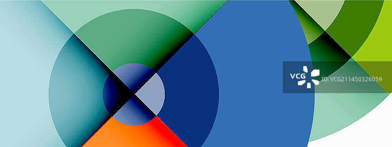 圆形新潮的最小几何抽象图片素材