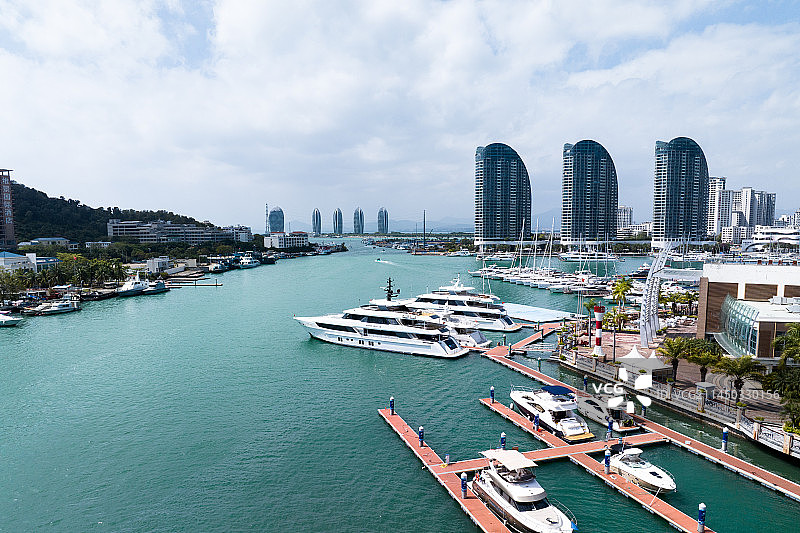 三亚游艇码头图片素材