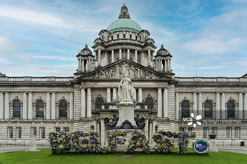 北爱尔兰贝尔法斯特市政厅图片素材