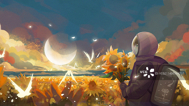 向日葵舞动，散发希望的芬芳图片素材