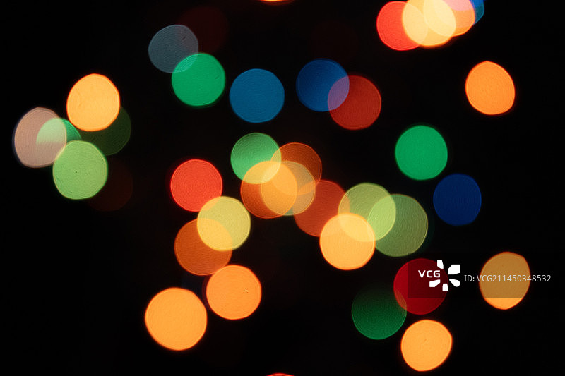 虚化的彩色光圈光晕背景图片素材