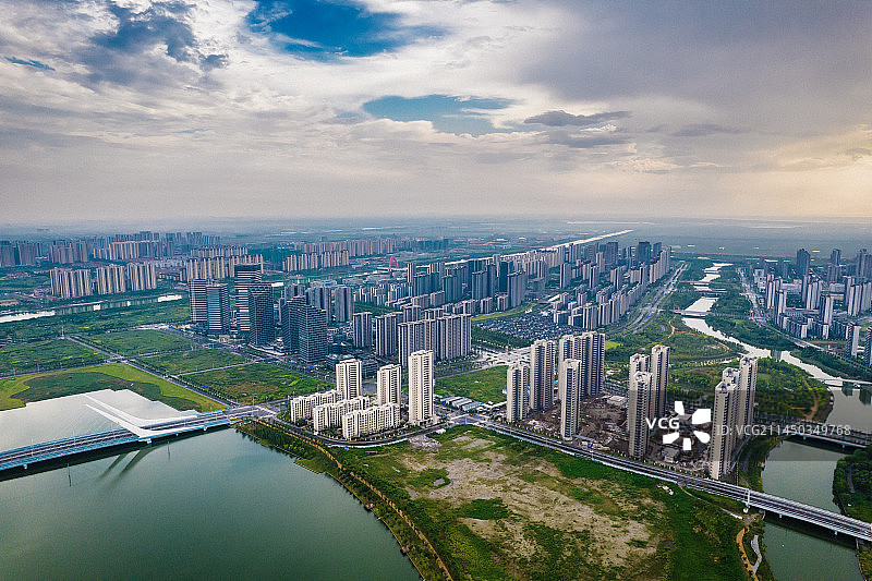 宁波杭州湾新区，前湾新区图片素材