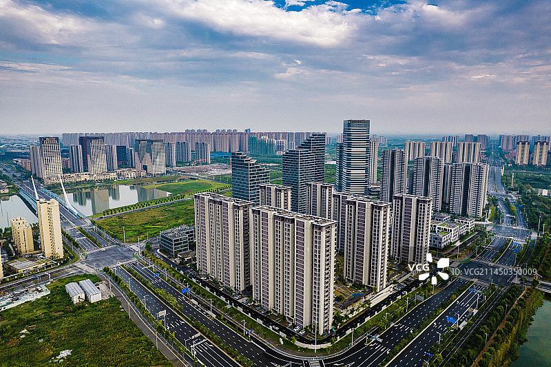 宁波杭州湾新区，前湾新区商务中心图片素材