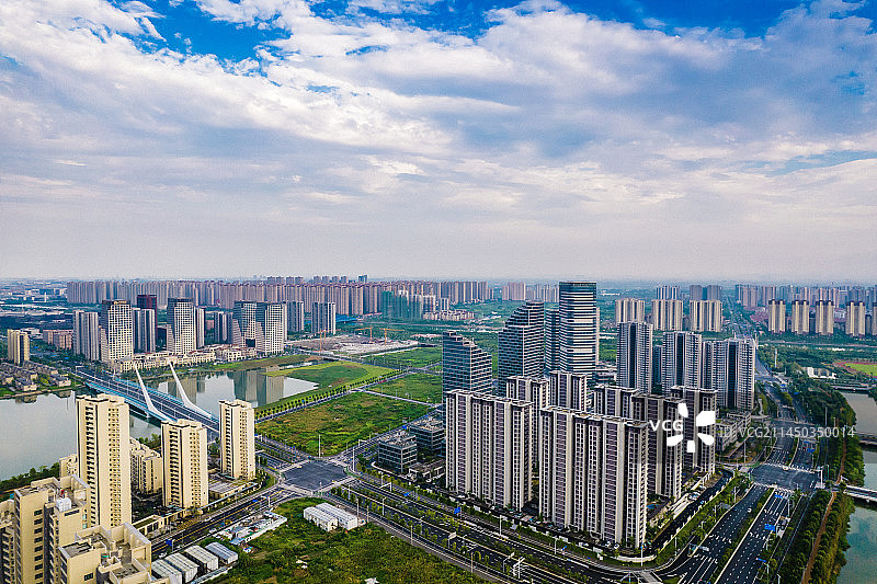 宁波杭州湾新区，前湾新区商务中心图片素材