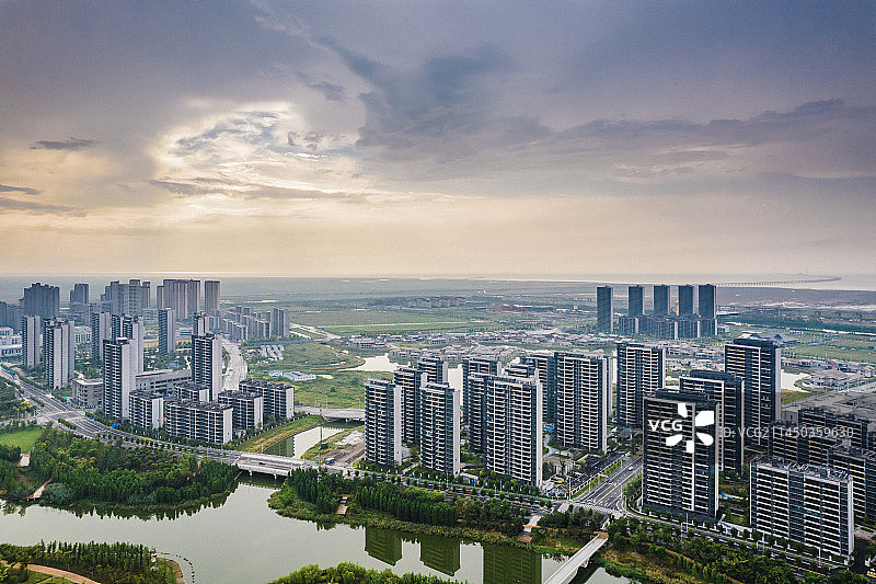 宁波杭州湾新区，前湾新区图片素材