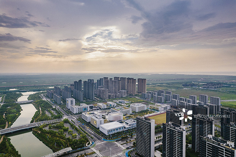 宁波杭州湾新区，前湾新区图片素材