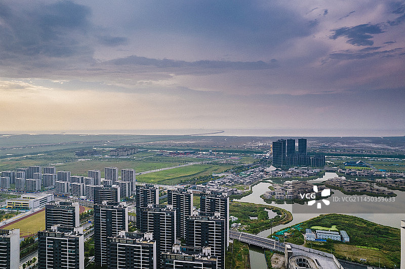 宁波杭州湾新区，前湾新区图片素材