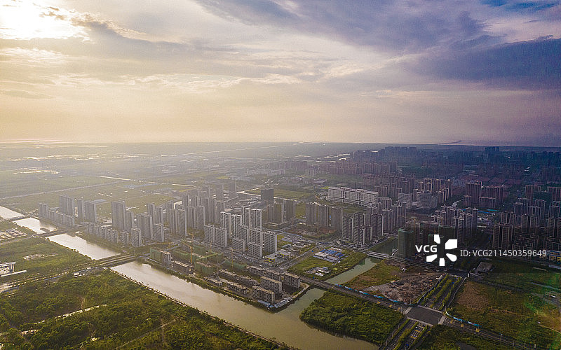 宁波杭州湾新区，前湾新区图片素材