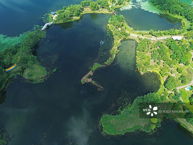 长春北湖公园湿地图片素材