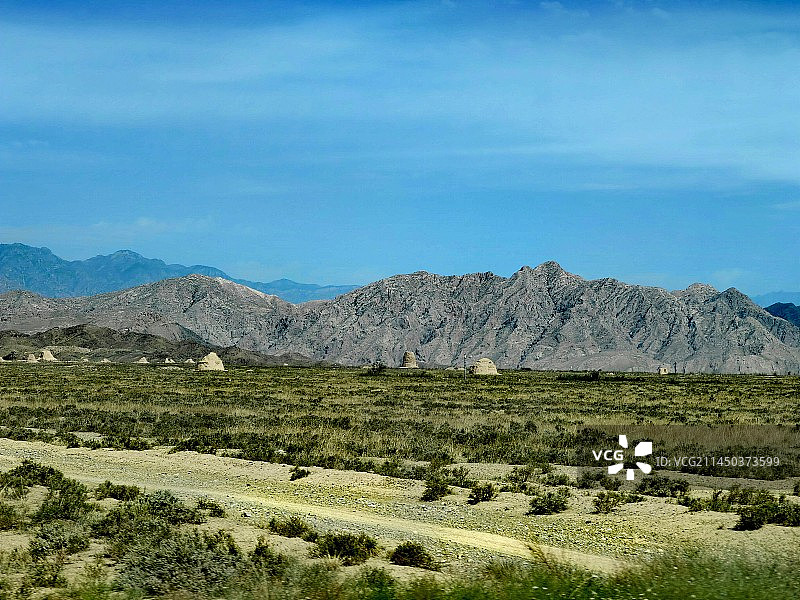 西夏王陵沿途风景图片素材
