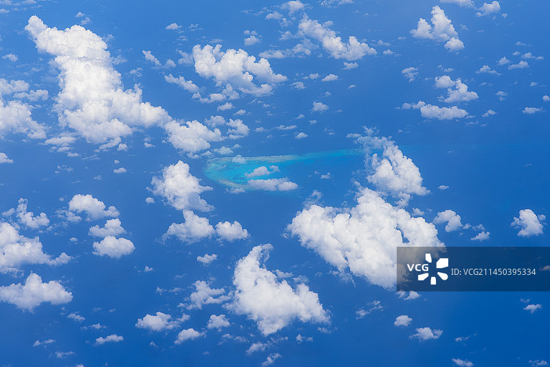 南海岛礁图片素材