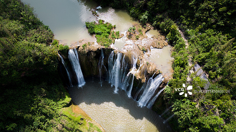 九龙瀑布图片素材