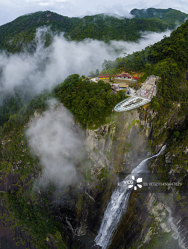 石牛山岱仙瀑布图片素材