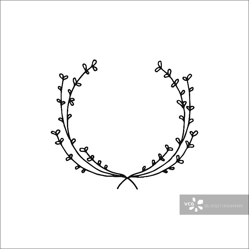 手绘婚礼设计元素剪贴画图片素材