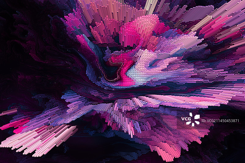 三维抽象震撼视觉冲击力背景图图片素材