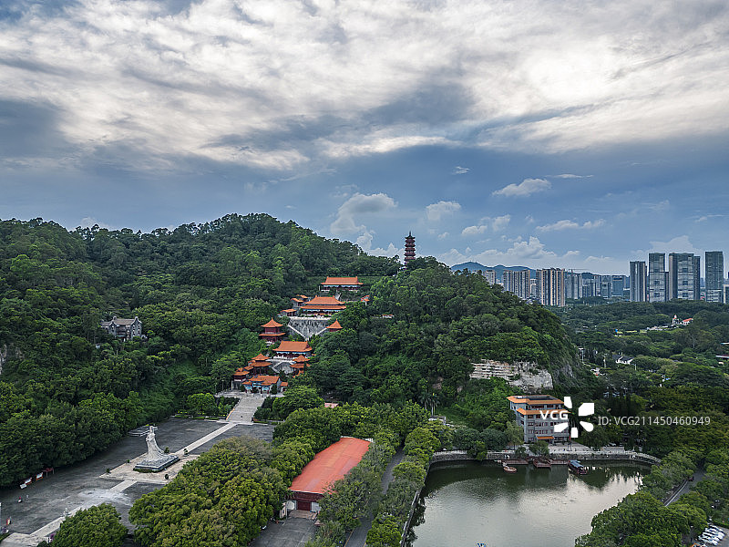广州南沙天后宫建筑风光图片素材