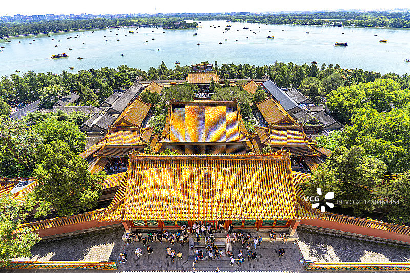 颐和园 万寿山 佛香阁图片素材
