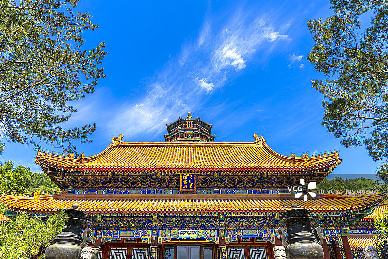 颐和园 万寿山 佛香阁图片素材