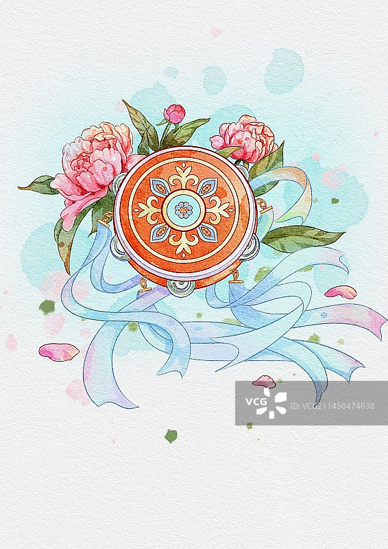 古风手鼓图片素材