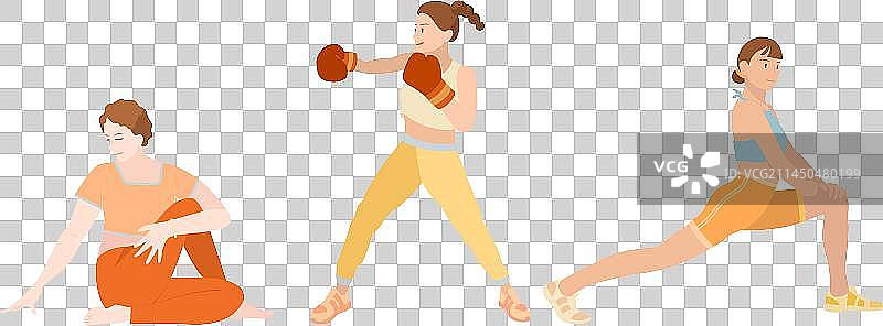 女性健身图片素材