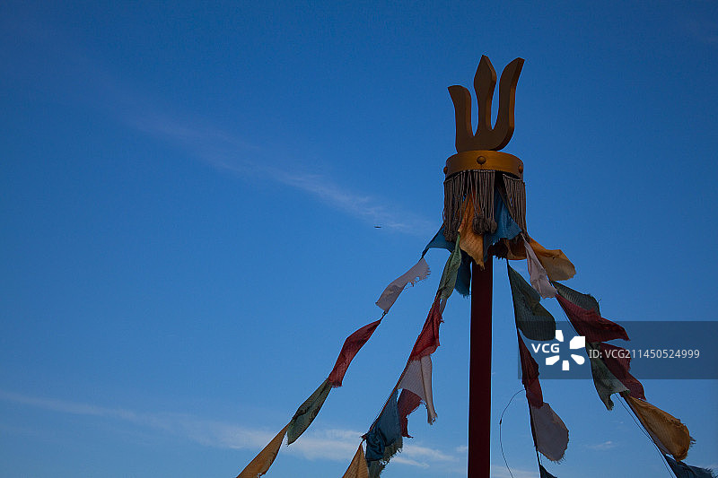 内蒙古民族祭祀敖包图片素材