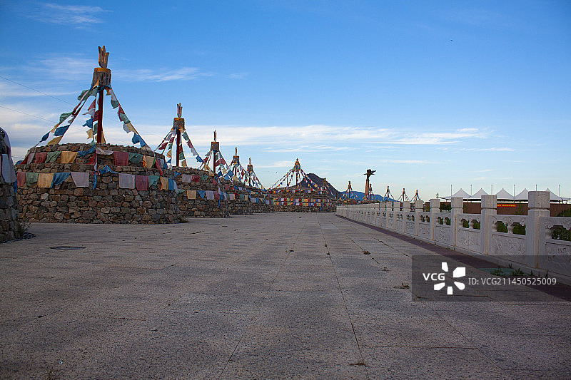 内蒙古民族祭祀敖包图片素材