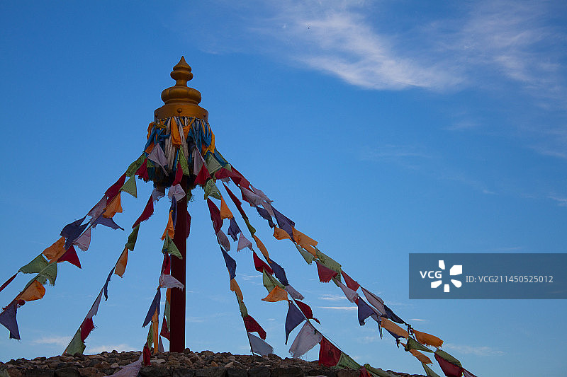 内蒙古民族祭祀敖包图片素材