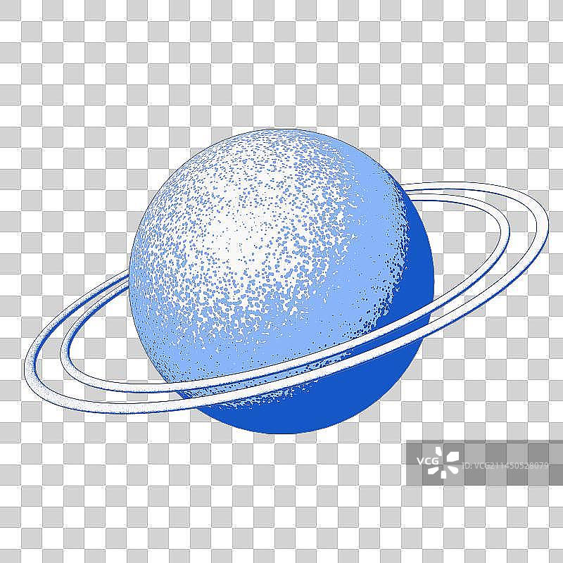 卡通肌理手绘风格彩色星球免抠元素图片素材