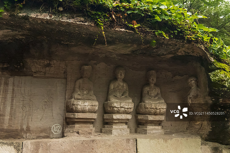 重庆大足石刻之北山石刻图片素材