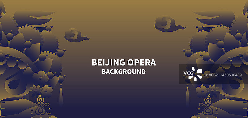 国潮京剧戏曲非遗矢量背景图片素材