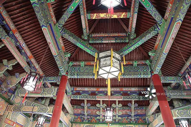 西安钟楼内部结构图片素材