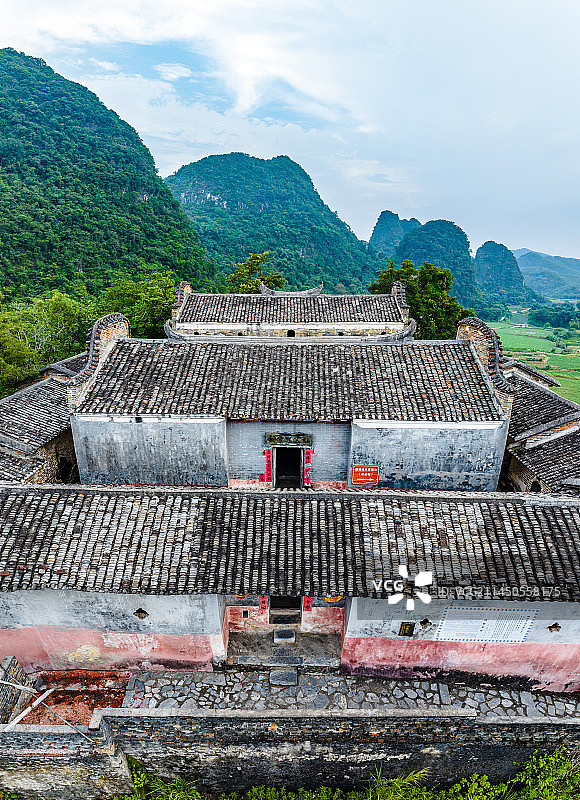 中国广东省清远市英德市黄花镇坑坝村彭家祠图片素材
