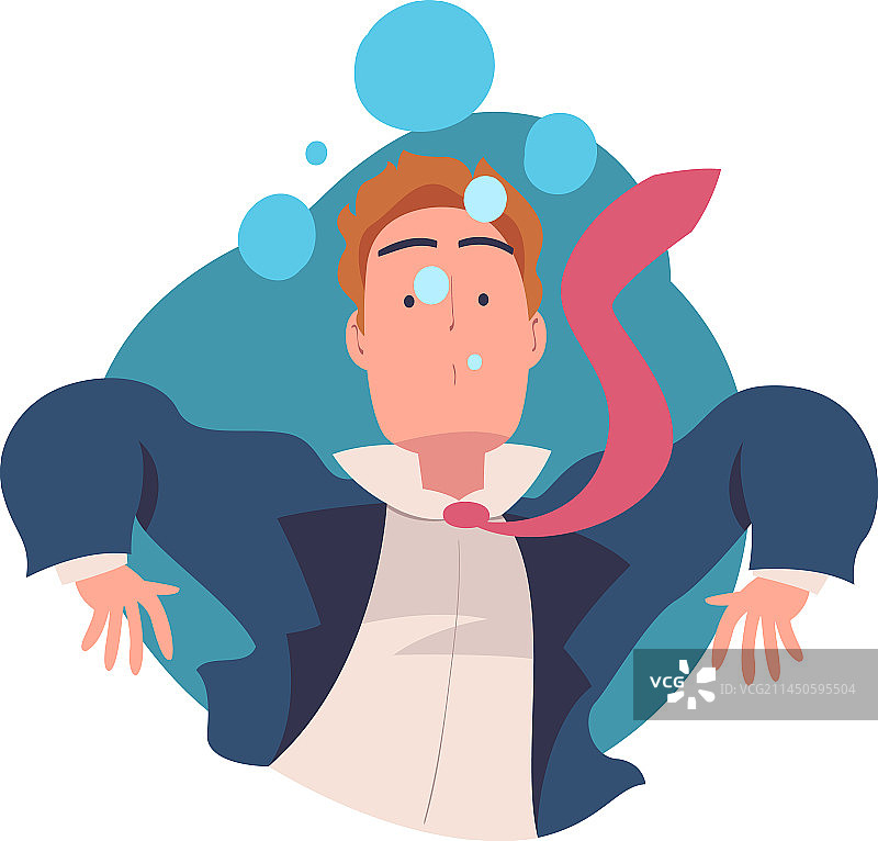 企业家溺水的概念图片素材