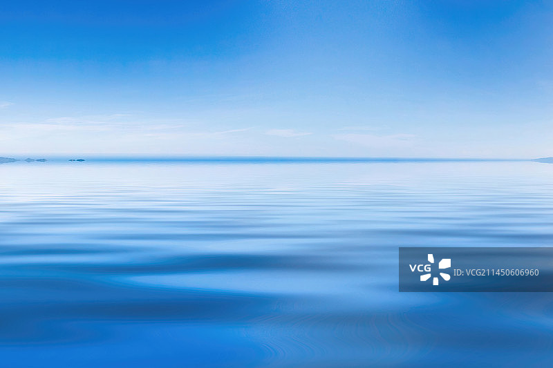 青海湖蓝天白云天空背景素材图片素材